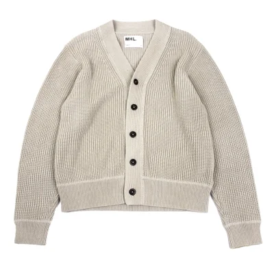 MHL Low-gauge Cotton Knit Cardigan
