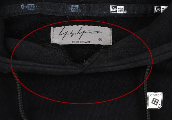 Yohji Yamamoto POUR HOMME×NEW ERA Logo Embroidery Hoodie K-169114_007