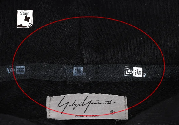 Yohji Yamamoto POUR HOMME×NEW ERA Logo Embroidery Hoodie K-169114_008