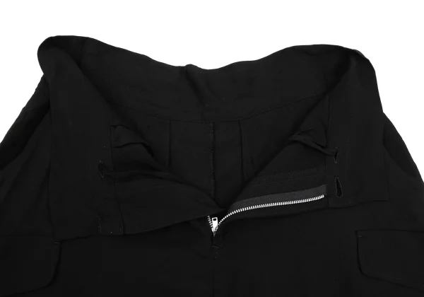 Yohji Yamamoto NOIR Rayon Blend Pocket Design Short Pants K-169116_005