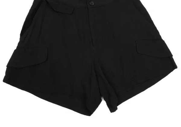 Yohji Yamamoto NOIR Rayon Blend Pocket Design Short Pants K-169116_006