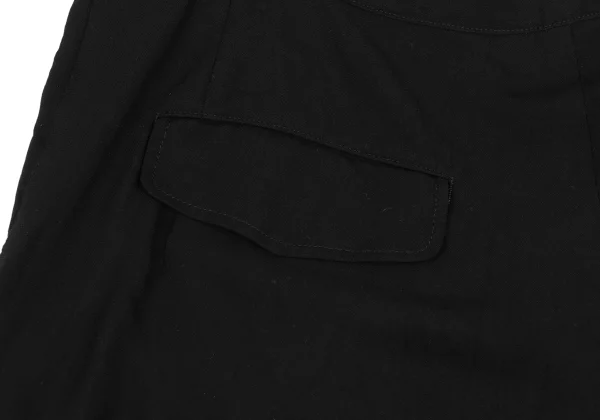 Yohji Yamamoto NOIR Rayon Blend Pocket Design Short Pants K-169116_011
