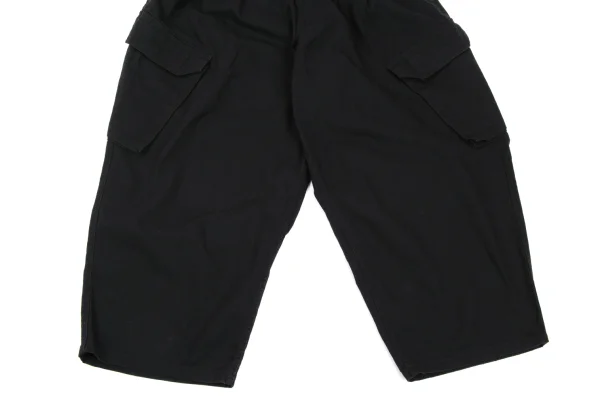 BLACK Scandal Yohji Yamamoto Cotton Herringbone Wide Cargo Pants K-169117_011