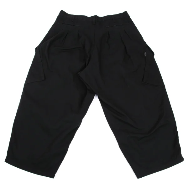BLACK Scandal Yohji Yamamoto Cotton Herringbone Wide Cargo Pants K-169117_013