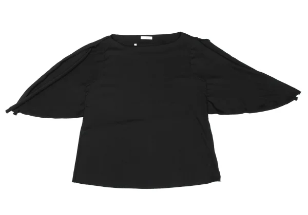 NARACAMICIE Poly Drape Sleeve Stretch Top K-169120_002