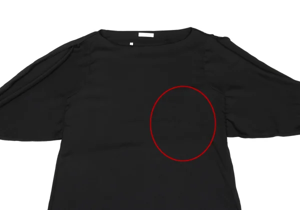 NARACAMICIE Poly Drape Sleeve Stretch Top K-169120_003