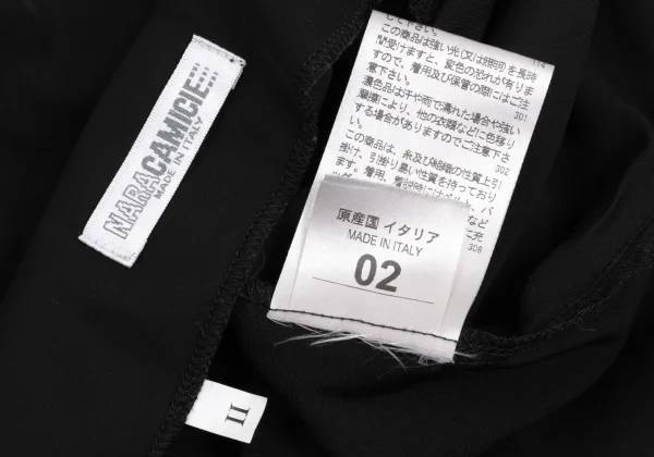 NARACAMICIE Poly Drape Sleeve Stretch Top K-169120_018