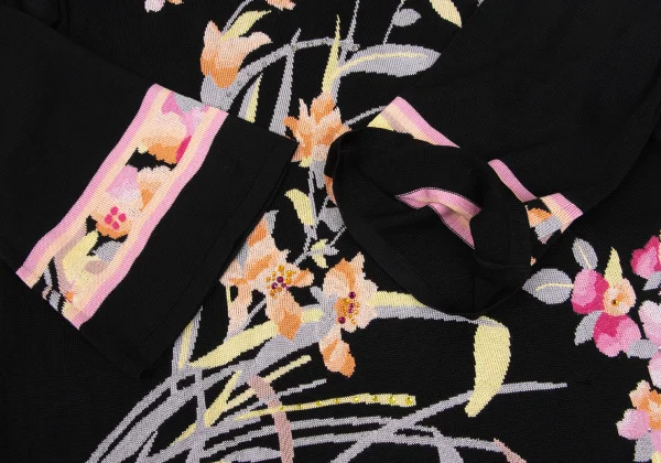 LEONARD Silk Blend Rhinestone-embellished Floral Jacquard Knit Top K-169123_007