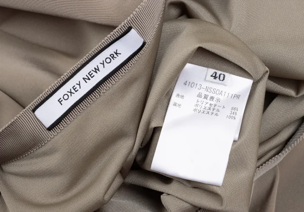 FOXEY NEW YORK Triacetate Blend Pleated Skirt K-169125_017