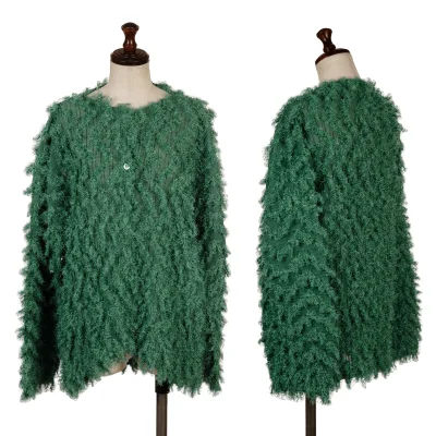 ISSEY MIYAKE me Zigzag Shaggy Pleated Cardigan