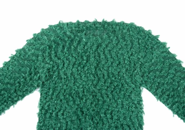 ISSEY MIYAKE me Zigzag Shaggy Pleated Cardigan K-169126_003