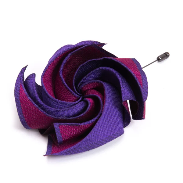 ISSEY MIYAKE FLORIOGRAPHY Pleats Corsage Purple  K-169127_001