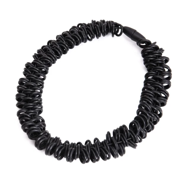 MATERIA DESIGN ANELLI SHORT Rubber Ring Necklace K-169128_002