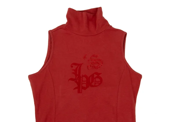 Jean's Paul GAULTIER Bijou Flock Print Stretch High Neck Tank Top K-169133_003