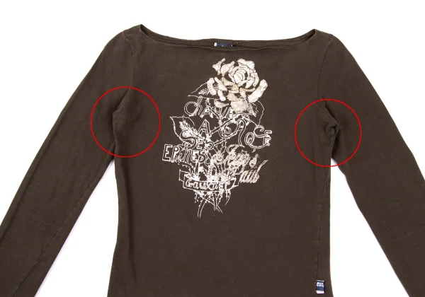 Jean's Paul GAULTIER Rose Embroidery Design Stretch Tops K-169134_003