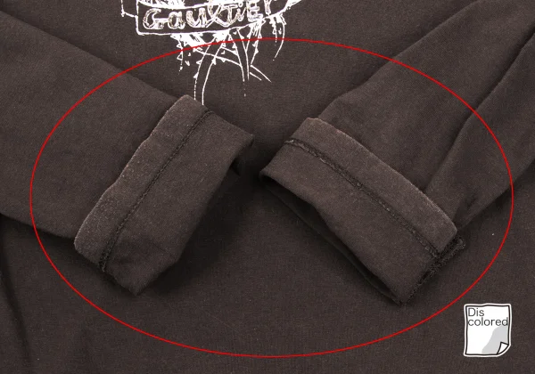 Jean's Paul GAULTIER Rose Embroidery Design Stretch Tops K-169134_010