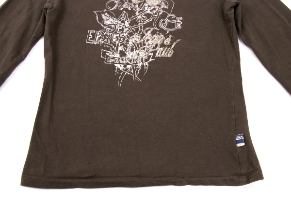 Jean's Paul GAULTIER Rose Embroidery Design Stretch Tops K-169134_011