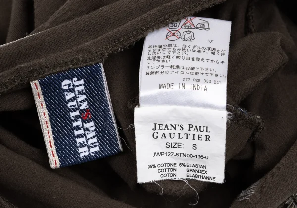 Jean's Paul GAULTIER Rose Embroidery Design Stretch Tops K-169134_017