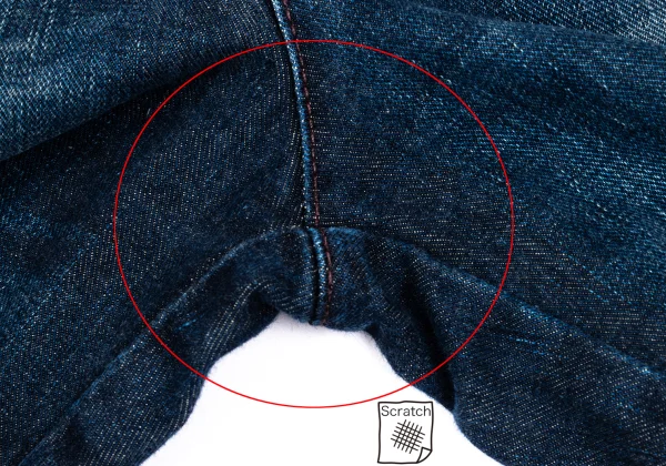 Jean's Paul GAULTIER Hem Embroidery Half Jeans K-169135_003