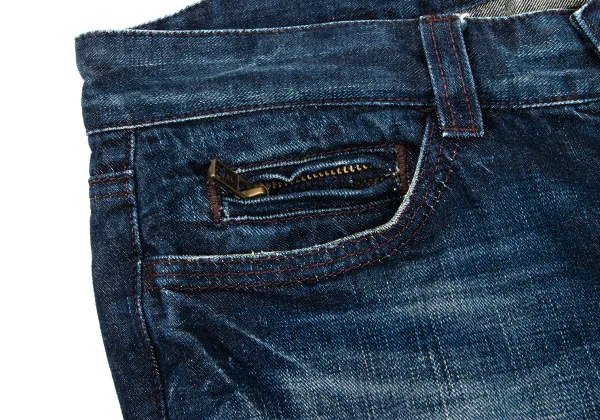 Jean's Paul GAULTIER Hem Embroidery Half Jeans K-169135_007