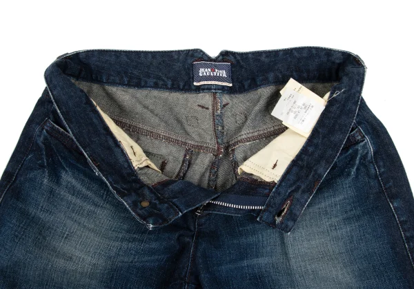 Jean's Paul GAULTIER Hem Embroidery Half Jeans K-169135_008