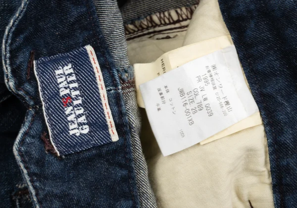 Jean's Paul GAULTIER Hem Embroidery Half Jeans K-169135_017