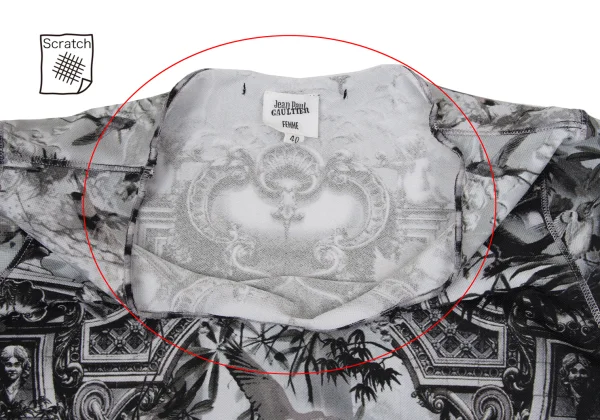 Jean Paul GAULTIER FEMME Poly Eden Print T-shirt K-169137_004