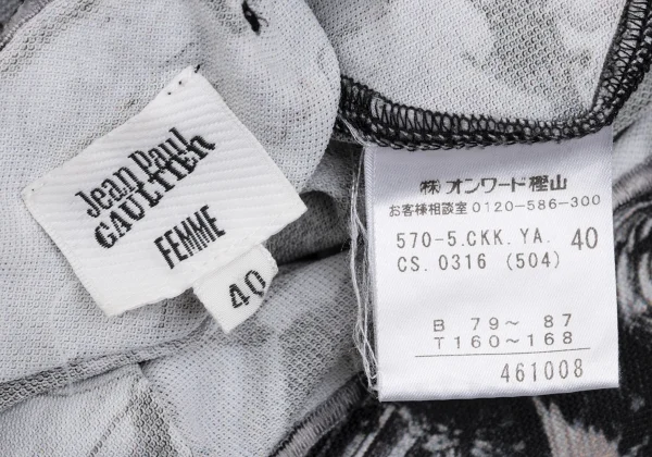 Jean Paul GAULTIER FEMME Poly Eden Print T-shirt K-169137_014