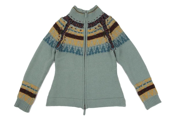 Jean Paul GAULTIER FEMME Wool Design Knit Jacket K-169139_002