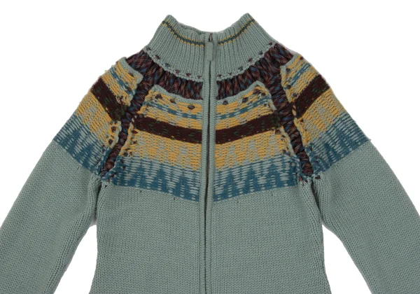 Jean Paul GAULTIER FEMME Wool Design Knit Jacket K-169139_003