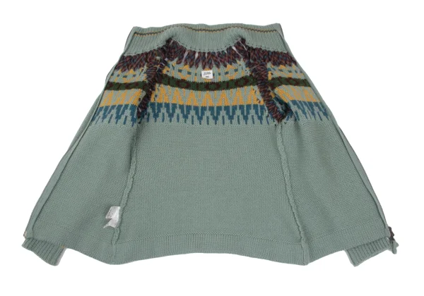 Jean Paul GAULTIER FEMME Wool Design Knit Jacket K-169139_011