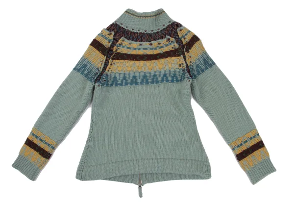 Jean Paul GAULTIER FEMME Wool Design Knit Jacket K-169139_012