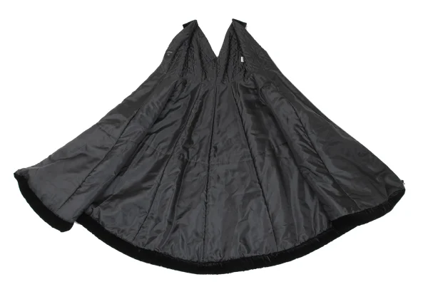 Jean Paul GAULTIER FEMME Quilted Lining Velour Sleeveless Zip Dress K-169140_010