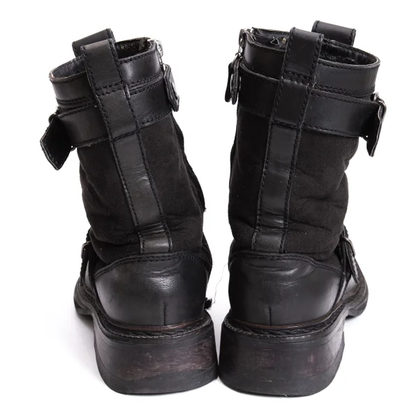 JPG by GAULTIER Boa-lining Suede Switching Leather Boots K-169146_005