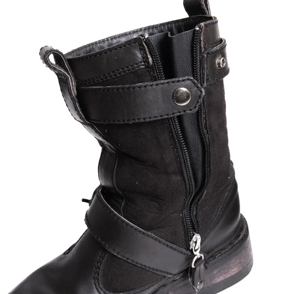JPG by GAULTIER Boa-lining Suede Switching Leather Boots K-169146_008