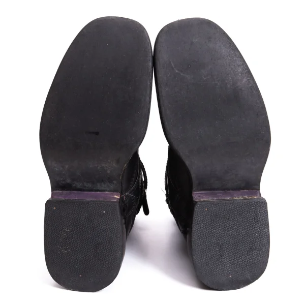 JPG by GAULTIER Boa-lining Suede Switching Leather Boots K-169146_011