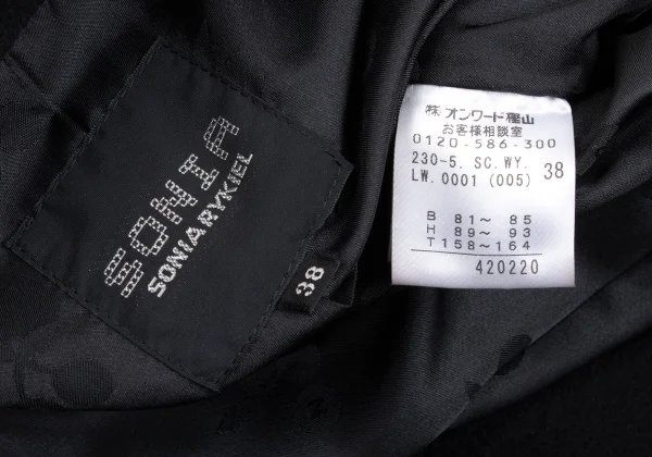 SONIA RYKIEL Angora Blended Wool Coat K-169157_015