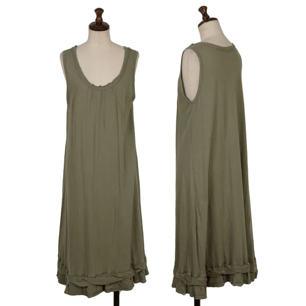 zucca Cotton Sleeveless Dress Khaki L K-169160_001