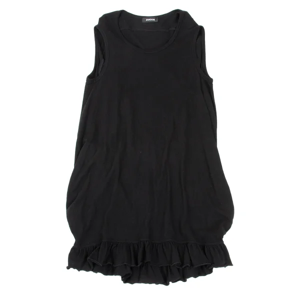 zucca Hem Frill Sleeveless Cotton Knit Dress K-169162_002