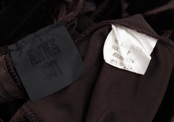 ANNA SUI Floral Jacquard Turtle Neck Velour Top K-169163_015