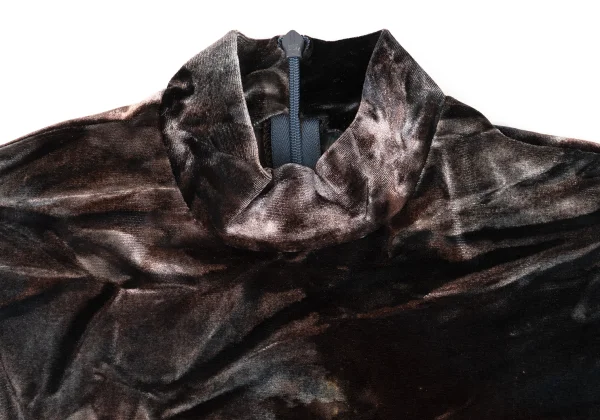 ANNA SUI Wrinkle Tie-Dye Velour Turtle Neck Top K-169164_004