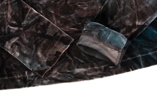 ANNA SUI Wrinkle Tie-Dye Velour Turtle Neck Top K-169164_006