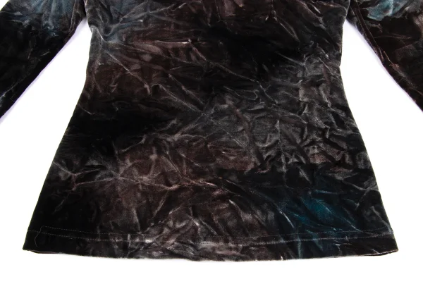 ANNA SUI Wrinkle Tie-Dye Velour Turtle Neck Top K-169164_007