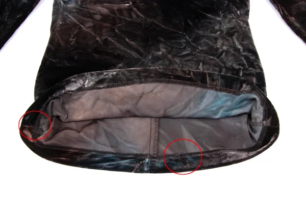 ANNA SUI Wrinkle Tie-Dye Velour Turtle Neck Top K-169164_008