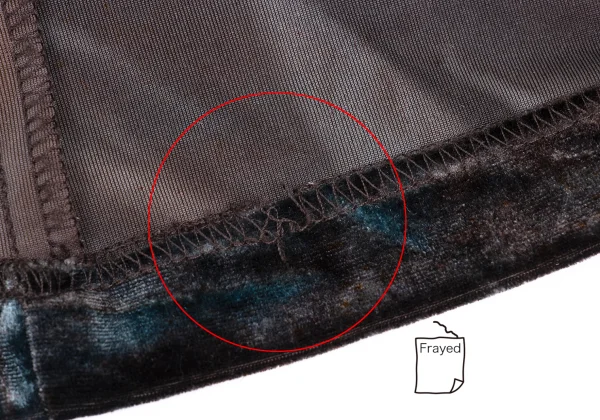 ANNA SUI Wrinkle Tie-Dye Velour Turtle Neck Top K-169164_009