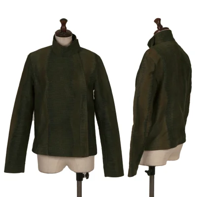 A.P.C. Crocodile Printed Cotton Zip Jacket