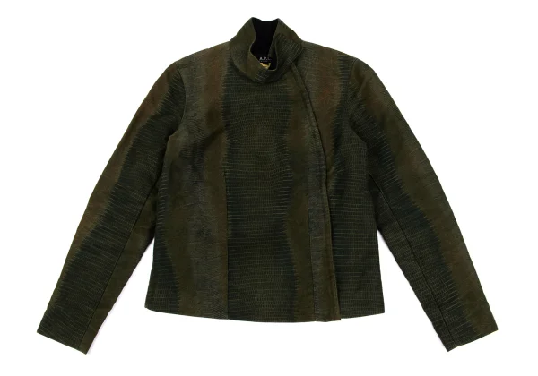 A.P.C. Crocodile Printed Cotton Zip Jacket K-169165_002