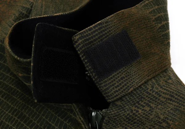 A.P.C. Crocodile Printed Cotton Zip Jacket K-169165_005