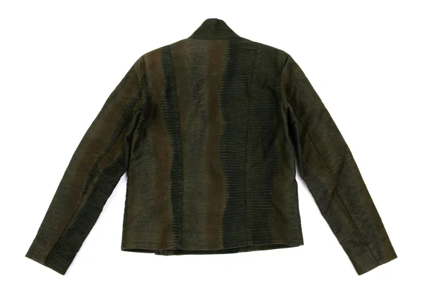 A.P.C. Crocodile Printed Cotton Zip Jacket K-169165_013