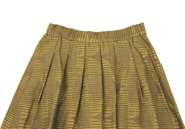 MACPHEE Cotton Graphic Jacquard Tuck Skirt K-169166_003